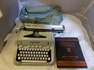 Hermes 3000 Typewriter Made In Switzerland Collectible Gregg Typing