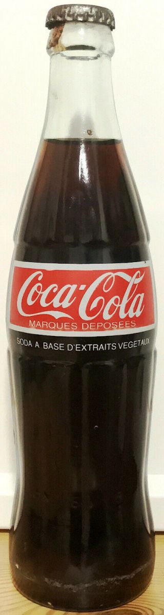 Guadeloupe 1980s? Coca - Cola Acl Bottle 355 Ml W/original Cap