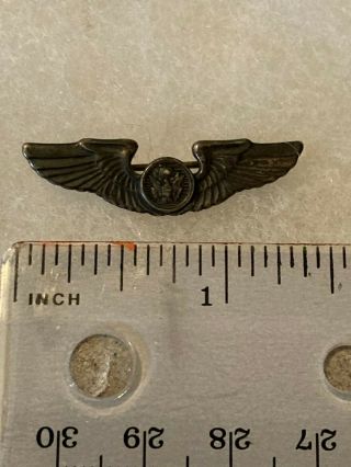 Authentic Wwii Us Army Air Corps Air Crew Badge Wings Insignia Sterling