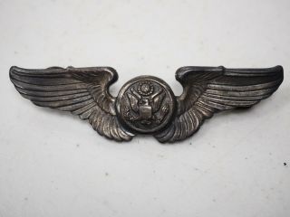 Wwii Us Army Air Forces 3 " Sterling Aircrew Clutch Back Wings