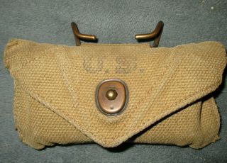 1943 Dated Us Army Carlisle Belt Pouch And Bandage
