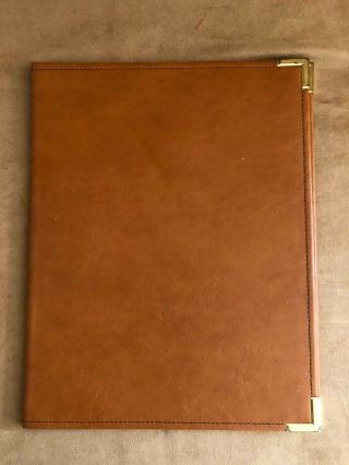 Vintage Hazel America’s Case Maker Leather Portfolio Brown Usa Paper Folder Hold