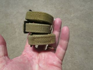 Ww2 Usmc Early Square Buckle Pack Straps For Equipment To Pack Set Of 3