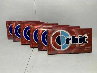 Orbit Cinnamon Gum 6 Collector Packs Discontinued,  Rare
