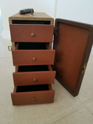 Vintage Realist Slide Storage Box Case File with 4 Drawers 3
