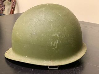 Ww2 Era U.  S.  M - 1 Helmet Shell - Rear - Seam Helmet,  Restoration Project - A