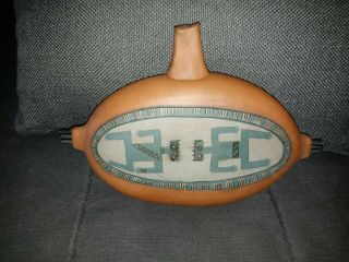 Unique Native American Mexico Clay Pottery Wall Sculpture Signed