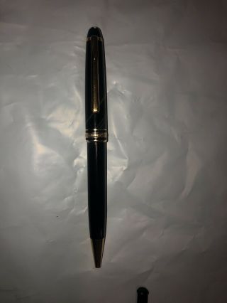 Montblanc Meisterstuck Pix Ballpoint Pen,  Refill Classique Black & Gold 2