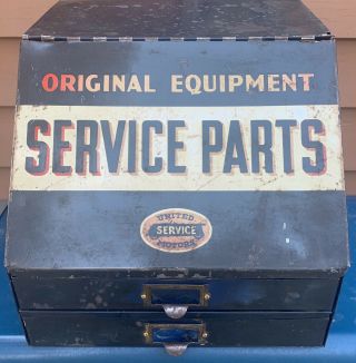 United Motor Service Small Parts Cabinet
