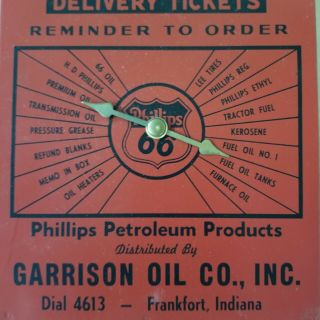 Phillips 66 Delivery Ticket Box Gas Station Oil Metal Vtg Advertisement 3