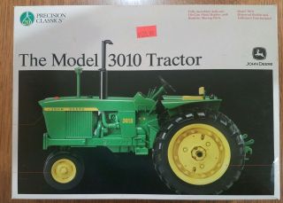 John Deere Precision Classics Model 3010 20 Tractor Booklet Nib 1/16