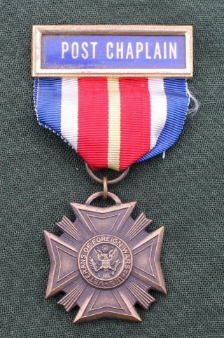 Vfw Veterans Of Foreign Wars Of Us Chaplain Medal Wwii