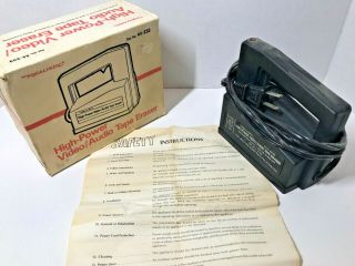 Radio Shack Realistic 44 - 233 High Power Video / Audio Tape Eraser,  Box Vintage