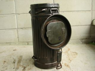 Wwii German Gas Mask Box Case Container Canister.  Guaranteed 100.  2.