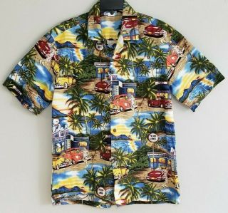 Hawaiian Vintage Made In Hawaii Usa Vintage Vtg Button Up Short Sleeve Shirt Lg