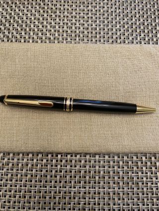 Montblanc Meisterstuck Black And Gold Ballpoint Pen Authentic
