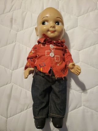 12.  5 " Buddy Lee Jean Advertising Doll In Cowboy Outfit