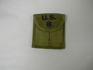Us Gi Wwii M1 Carbine Khaki Stock Pouch " Charlotte Tent & Awning " 1943