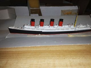 Mercator Vintage 1/1250 Scale Rms Lusitania Recognition Id Waterline Ship Model