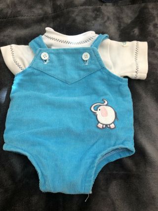 Cabbage Patch Kid Blue Elephant Overalls
