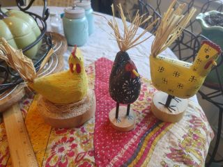 Native American Navajo Folk Art Chickens Les And Lauren H