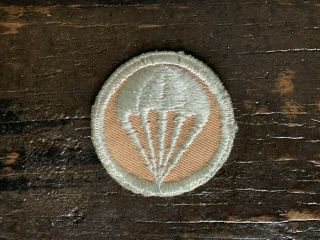 Wwii Ww2 Us Army Airborne Me Parachute Garrison Cap Patch - Signals Unit