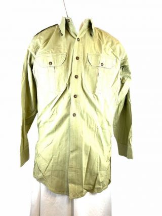 Ww2 Canadian Army Summer Dress Shirt 1947 Dated Named