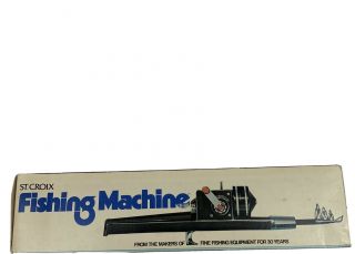 Vtg St.  Croix Retractable Fishing Machine Rod 1976