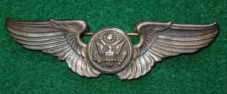 Wwii Us Army Air Force Sterling 3 " Full Sized Air Crew Wings Aaf 2