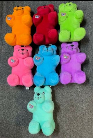 Set Of 7 Gummy Bears Totally Me Toys R Us Stuffed Plush Bear Vhtf