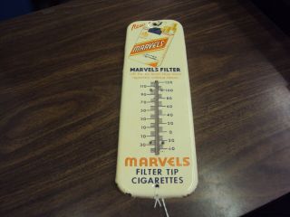 Vintage Marvels Cigarettes 12 " Thermometer 254 - T