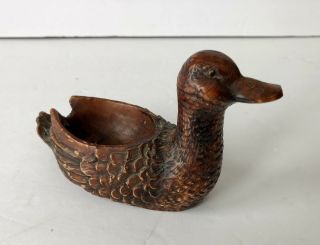 Vintage Smoking Wood Pipe Rest Stand Duck Figure Comoy 