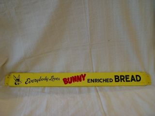 31 " Bunny Bread American Bakers Co - Op Metal Advertising Door Push Bar Sign