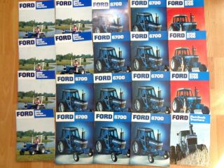 Group 20 Vintage Ford Tractor Brochures Catalogs Vg 1000 6700 8700 9700