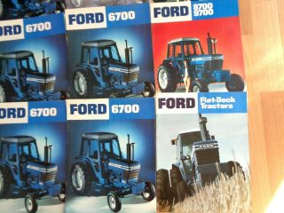Group 20 vintage Ford tractor brochures catalogs VG 1000 6700 8700 9700 2