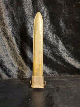 Vintage Wwii Us M1 Garand Bayonet 1943 Flaming Bomb Pal Sheath Only