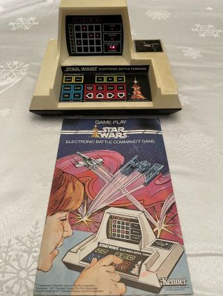 Star Wars Vintage Electronic Battle Command Game W/ Gameplay Guide.  1977
