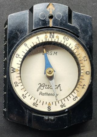 Compass - Busch Rathenow D.  R.  G.  M.  - Wwii Military Compass