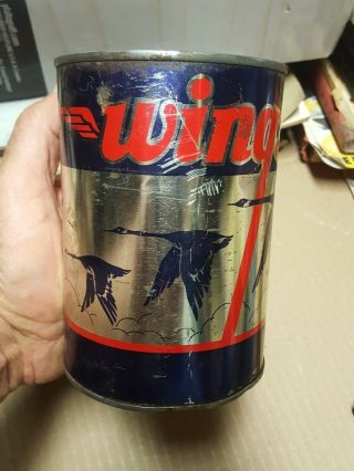 Wings One Quart Oil Can Security Wichita Kansas