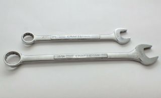 Vintage Craftsman =vv= 15/16 " 3/4 " Sae Combination Wrench Made In Usa Set