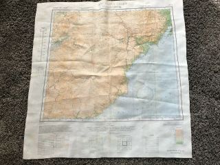 Wwii Aaf Vladivostok Ussr Keijo Japan Cloth Chart Silk Escape Map Nk52 Nj52 Asia