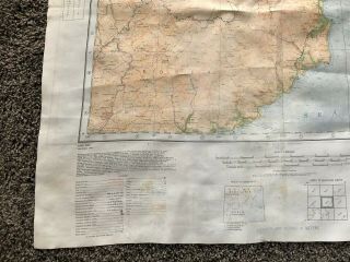 WWII AAF Vladivostok USSR Keijo Japan Cloth Chart Silk Escape Map NK52 NJ52 Asia 3