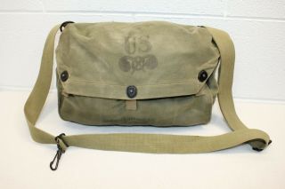 Vintage Old School Us Army M6 Lightweight Service Mask Bag Only Crossbody Tote