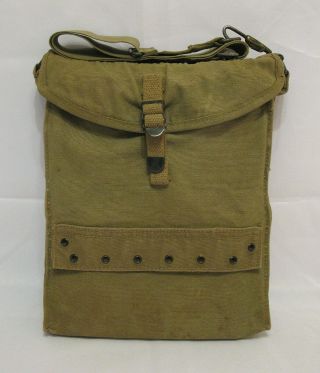 Ww2 U.  S.  Army Canvas Medical Bag With Strap Wwii Medic Pouch