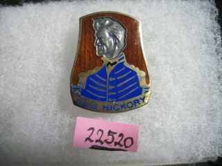 Army Di Dui Pb Pinback Ww2 30th Infantry Division Headquarters Dondero Sterling