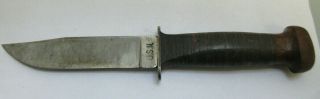 Wwii Us Navy Pilot Fighting Knife Robeson Shuredge No.  20 Usn