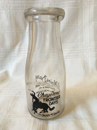 Vintage Third Quart Milk Bottle Plains Dairy Cheyenne Wyoming