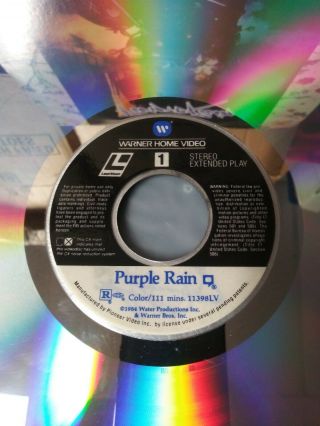 Purple Rain 1984 Laserdisc Video Vintage RARE 2
