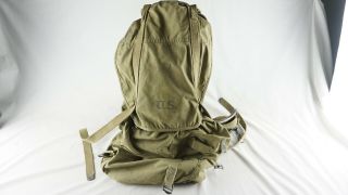 Vintage Ww2 1943 Us Army Military Field Backpack Rucksack Canvas Bag With Frame