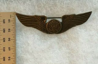 Wwii Air Crew Wing 3 Inch Pin Back Foreign Maker Dustr Sruan ?